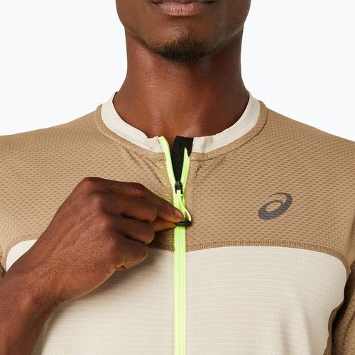 Tricou de alergare pentru bărbați ASICS Fujitrail feather grey/pepper