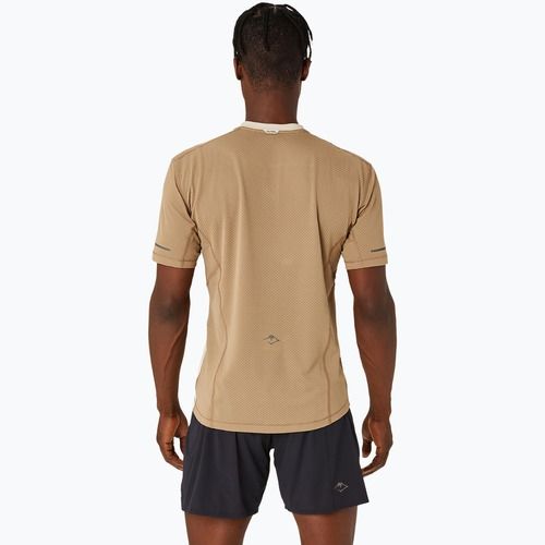 Tricou de alergare pentru bărbați ASICS Fujitrail feather grey/pepper