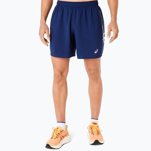 Pantaloni scurți de alergare pentru bărbați ASICS Icon performance blue expanse / birch