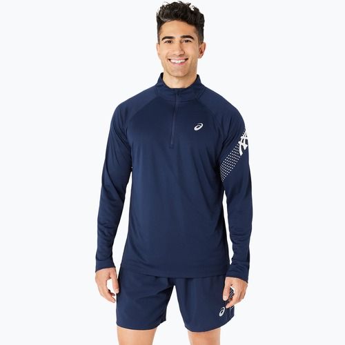 Longsleeve de alergare pentru bărbați  ASICS Icon 1/2 Zip performance blue expanse