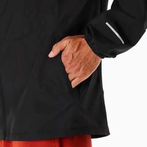 Jachetă de alergare pentru bărbați ASICS Icon performance black / stadium orange