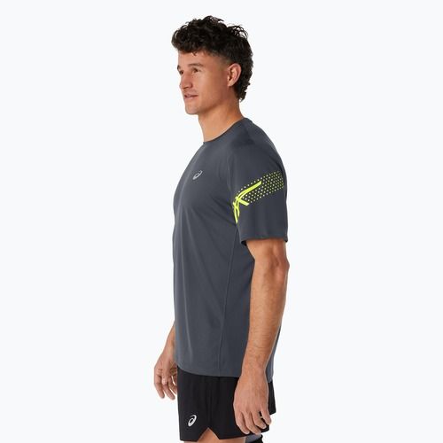 Tricou de alergare pentru bărbați ASICS Icon Top carrier grey/safety yellow
