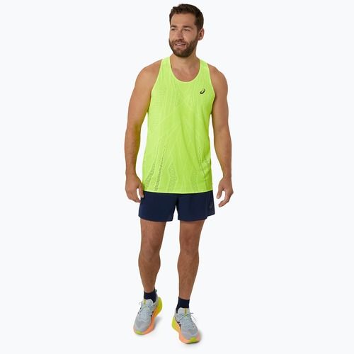 Pantaloni scurți de alergare pentru bărbați ASICS Metarun 5IN blue expanse