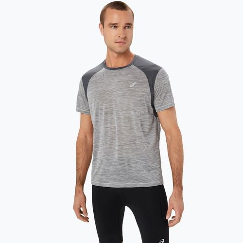 Tricou de alergare pentru bărbați ASICS Road Top piedmont grey/dark grey