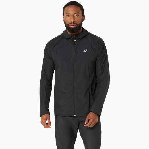 Jachetă de alergare pentru bărbați ASICS Road Packable performance black