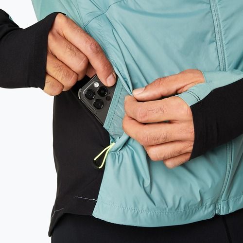 Jachetă de alergare pentru bărbați ASICS Road Winter celadon