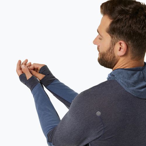Bluză de alergare pentru bărbați  ASICS Metarun Winter LS Hoodie midnight
