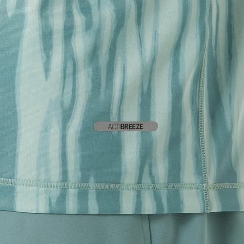 Tricou de alergare pentru bărbați ASICS Road All Over Print Top light celadon/celadon