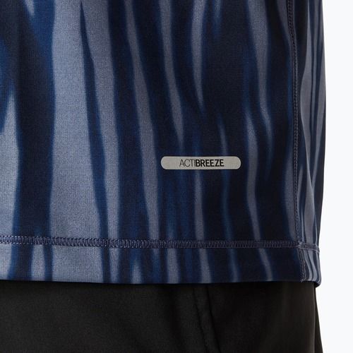 Tricou de alergare pentru bărbați ASICS Road All Over Print Top blue expanse/midnight