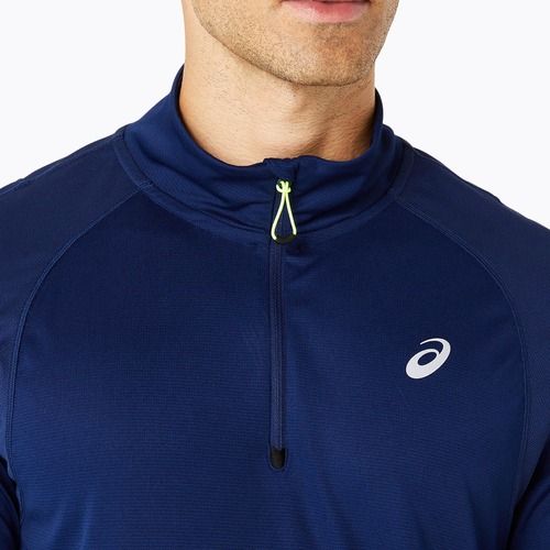 Longsleeve de alergare pentru bărbați ASICS Road Lite-Show 1/2 Zip blue expense