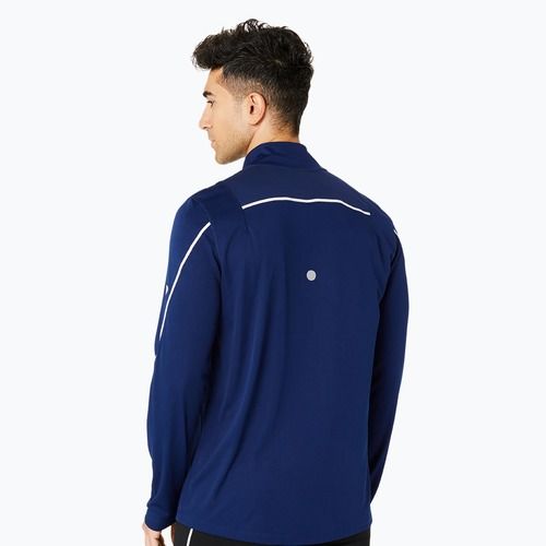 Longsleeve de alergare pentru bărbați ASICS Road Lite-Show 1/2 Zip blue expense