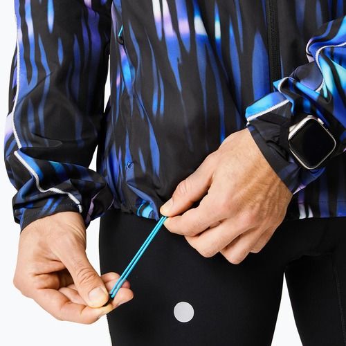 Jachetă de alergare pentru bărbați ASICS Road Lite-Show Packable blue expanse