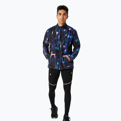 Jachetă de alergare pentru bărbați ASICS Road Lite-Show Packable blue expanse
