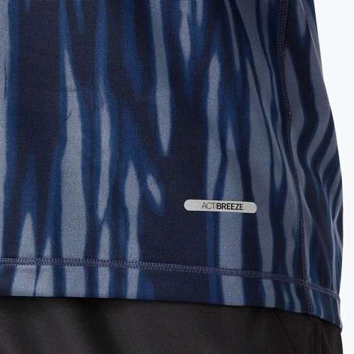 Longsleeve de alergare pentru bărbați ASICS Road All Over Print blue expanse/midnight