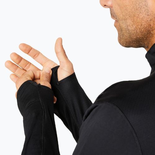 Bluză de alergare pentru bărbați  ASICS Road Winter 1/2 Zip Mid Layer performance black