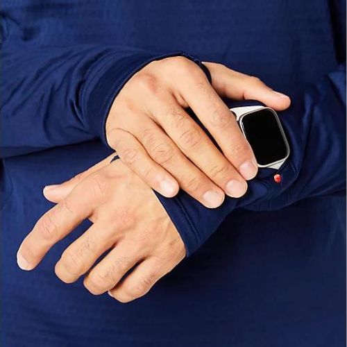 Bluză de alergare pentru bărbați ASICS Road Winter 1/2 Zip Mid Layer blue expanse