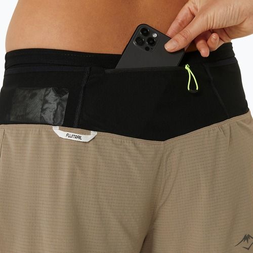 Pantaloni scurți de alergare pentru femei ASICS Fujitrail 2-N-1 pepper / performance black