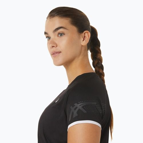 Tricou de alergare pentru femei ASICS Icon Top preformance black