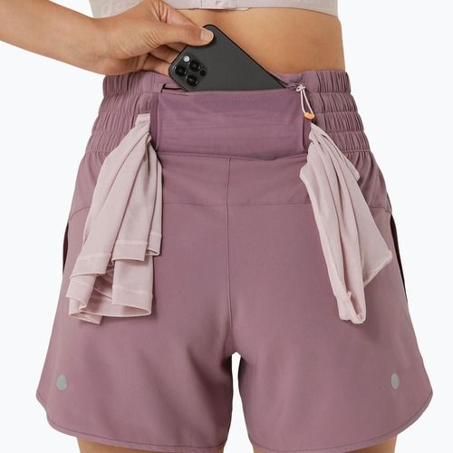 Pantaloni scurți de alergare pentru femei ASICS Nagino Run 4IN dusty mauve