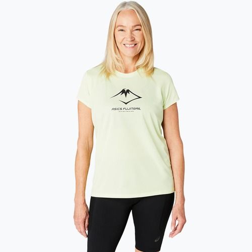 Tricou de alergare pentru femei ASICS Fujitrail Logo cool matcha