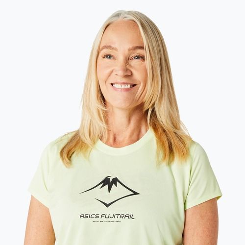 Tricou de alergare pentru femei ASICS Fujitrail Logo cool matcha