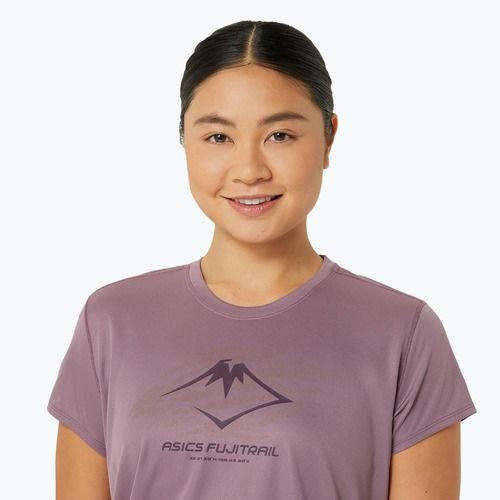 Tricou de alergare pentru femei ASICS Fujitrail Logo dusty mauve