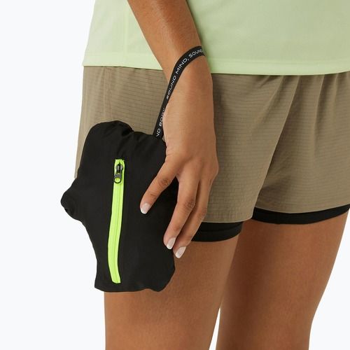 Jachetă de alergare pentru femei ASICS Fujitrail Packable performance black