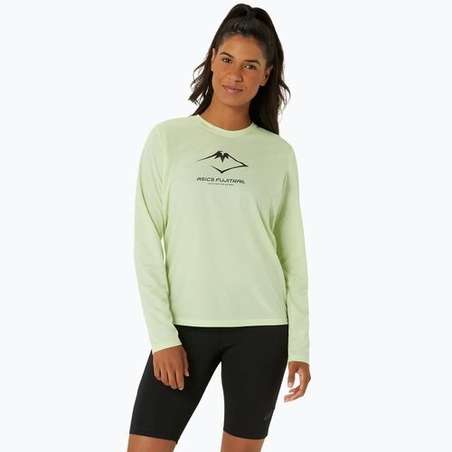 Longsleeve de alergare pentru femei ASICS Fujitrail Logo cool matcha
