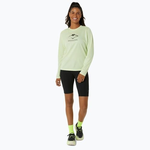 Longsleeve de alergare pentru femei ASICS Fujitrail Logo cool matcha