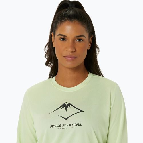 Longsleeve de alergare pentru femei ASICS Fujitrail Logo cool matcha