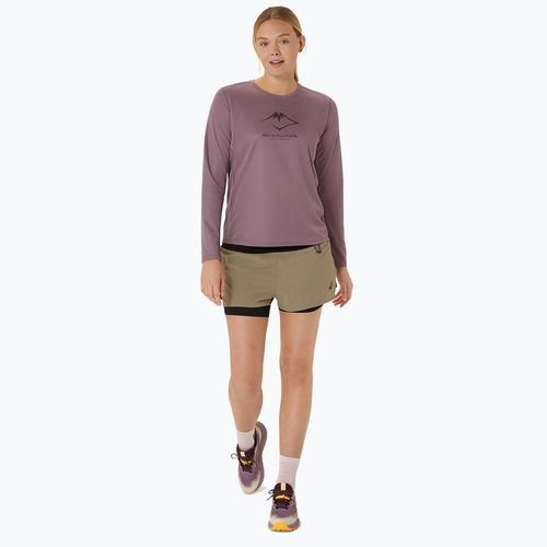 Longsleeve de alergare pentru femei ASICS Fujitrail Logo dusty mauve