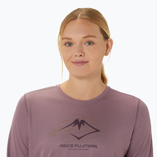 Longsleeve de alergare pentru femei ASICS Fujitrail Logo dusty mauve