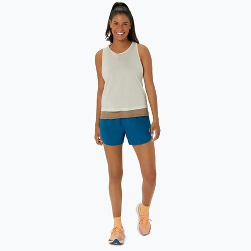 Tank top de alergare pentru femei ASICS Nagino Run Tank oatmeal/pepper