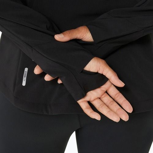 Jachetă de alergare pentru femei ASICS Road Winter performance black