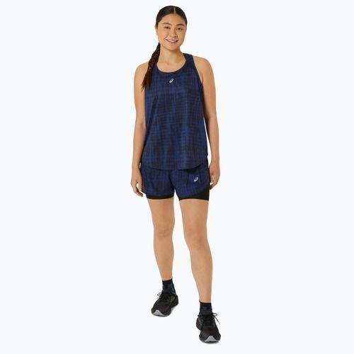 Tank top de alergare pentru femei ASICS Road All Over Print Tank midnight