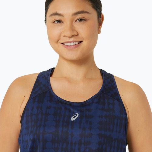 Tank top de alergare pentru femei ASICS Road All Over Print Tank midnight