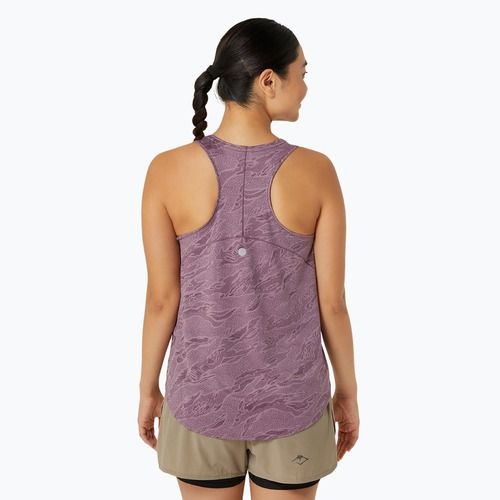 Tank top de alergare pentru femei ASICS Road All Over Print Tank dusty mauve