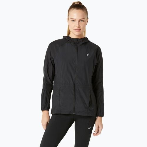 Jachetă de alergare pentru femei ASICS Road Packable performance black