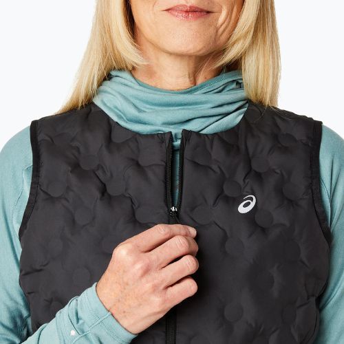 Vestă de alergare pentru femei ASICS Nagino Run Padded Gilet performance black
