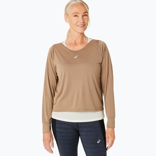Longsleeve + Tank top de alergare pentru femei ASICS Nagino Run pepper/oatmeal