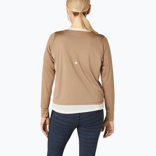 Longsleeve + Tank top de alergare pentru femei ASICS Nagino Run pepper/oatmeal