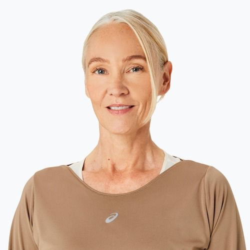 Longsleeve + Tank top de alergare pentru femei ASICS Nagino Run pepper/oatmeal