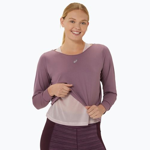 Longsleeve + Tank top de alergare pentru femei ASICS Nagino Run dusty mauve/watershed rose