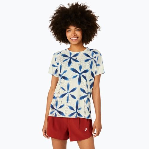 Tricou de alergare pentru femei ASICS Metarun Shibori Top brich/blue expanse