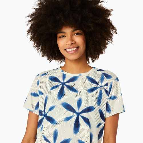 Tricou de alergare pentru femei ASICS Metarun Shibori Top brich/blue expanse