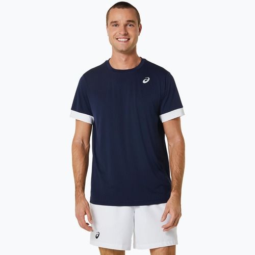 Tricou de tenis pentru bărbați  ASICS Court SS Top midnight/brilliant white