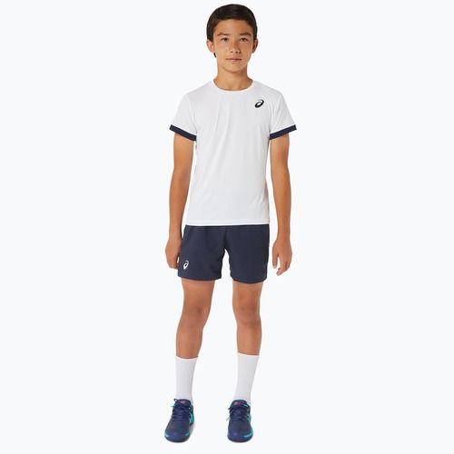 Tricou pentru copii ASICS Tennis Top brilliant white/midnight