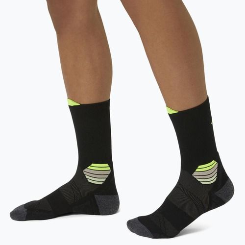 Șosete de alergare  ASICS Fujitrail Run Crew performance black/sefety yellow