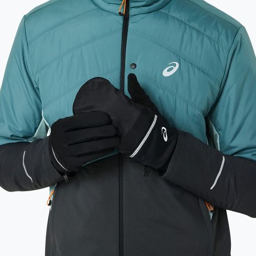 Mănuși de alergare pentru bărbați ASICS Wind-Block Running performance black