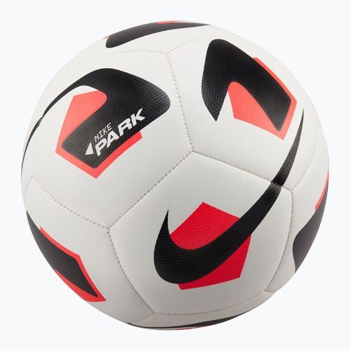 Minge de fotbal Nike Park Team 2.0 white/bright crimson/black mărimea 3